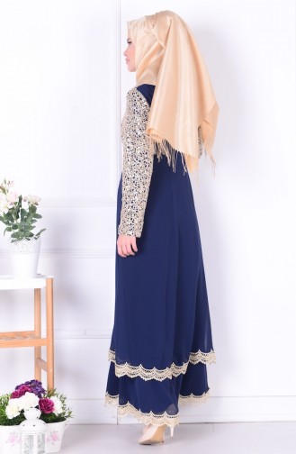 Robe Hijab Bleu Marine 52504-01