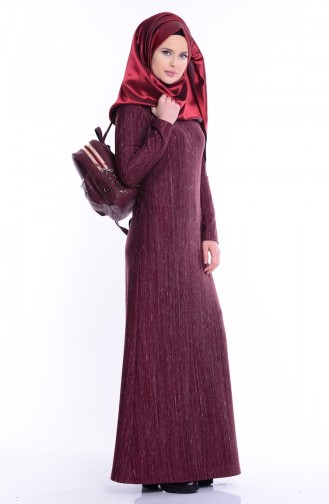 Robe Hijab Bordeaux 2631-03