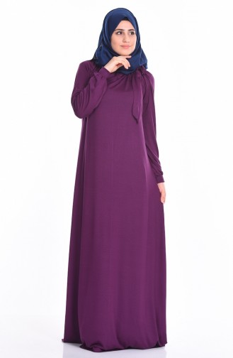 Lila Hijab Kleider 0796-03