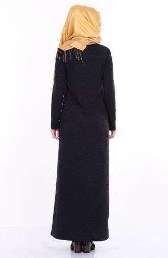 Black Hijab Dress 2678-01