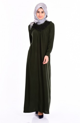 Robe Hijab Khaki 1153-04