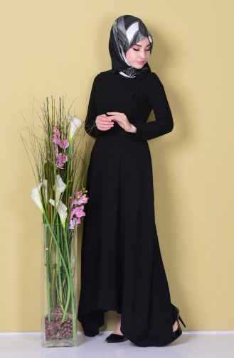 Black Hijab Dress 99031-02