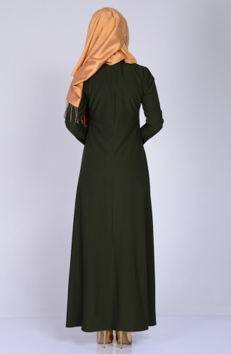 فستان أخضر حشيشي 2054-04