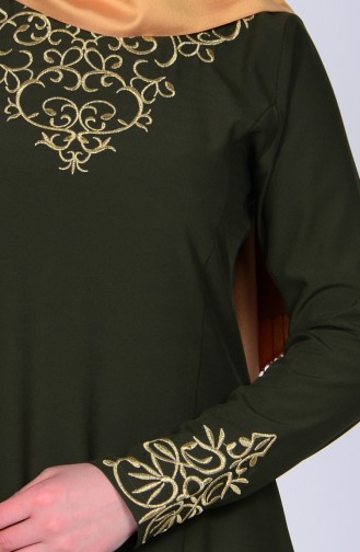 Green Hijab Dress 2054-04