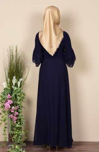 Robe Hijab Bleu Marine 99017-01