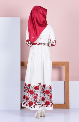 Naturfarbe Hijab Kleider 81423-01
