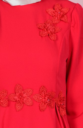 Red Hijab Dress 5014-01