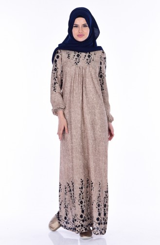 Robe Hijab Beige 1621-02