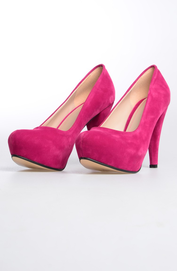 Fuchsia High-Heel Shoes 50009-13 | Sefamerve