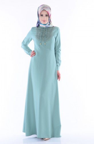 Minzengrün Hijab Kleider 81436-05