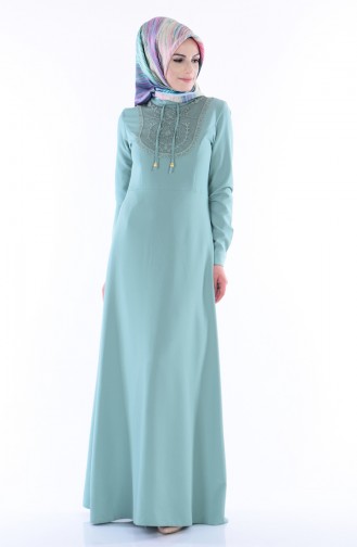 Minzengrün Hijab Kleider 81436-05