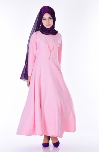 بيزلايف فستان بتصميم غير متماثل الطول 4055-28 لون زهري وردي 4055-28