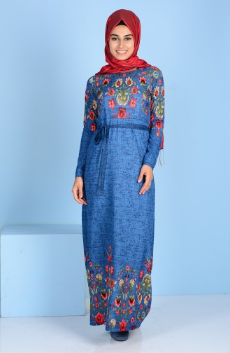 فستان أزرق 457K-03