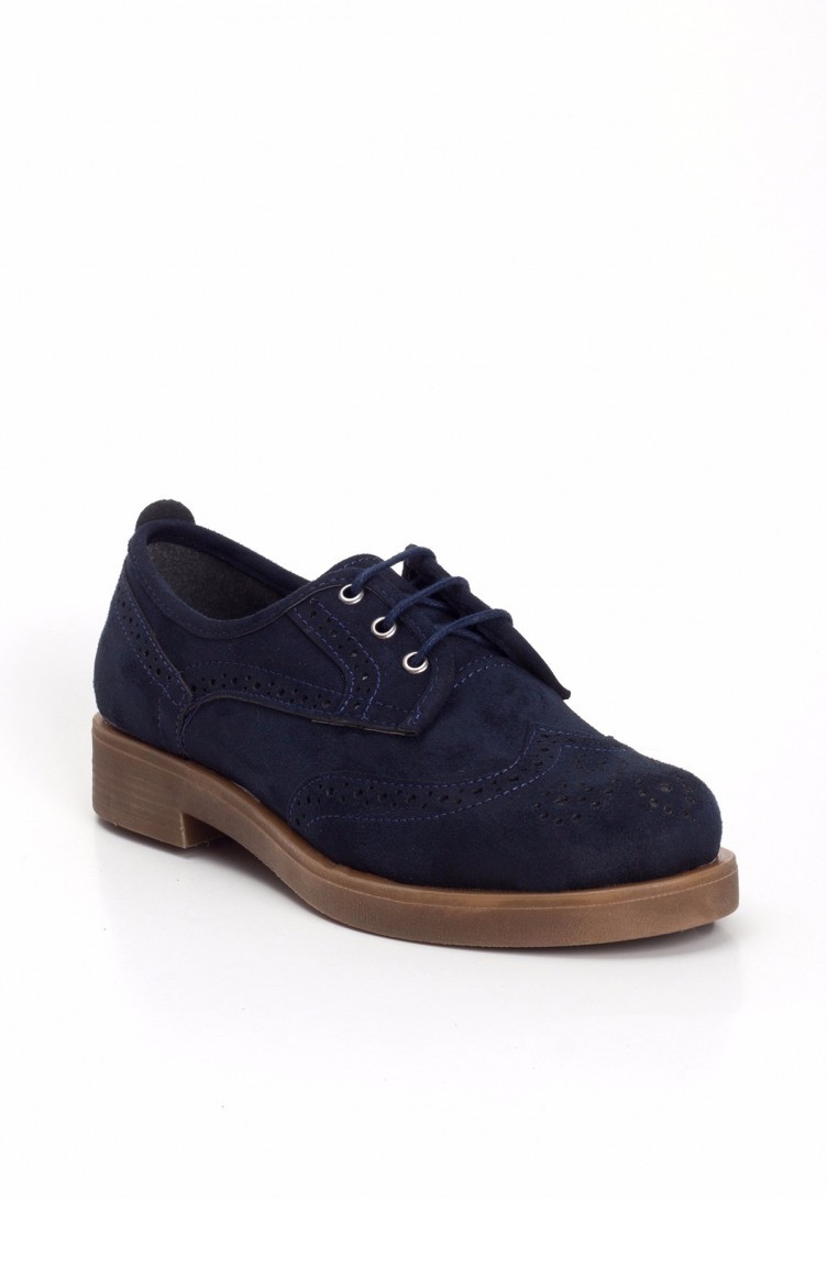 Navy Blue Casual Shoes 51945 | Sefamerve
