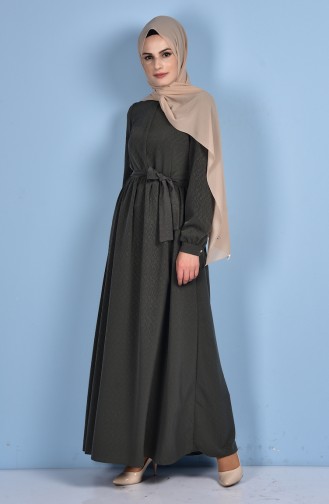 فستان بتصميم سادة مع سحاب  4125-02