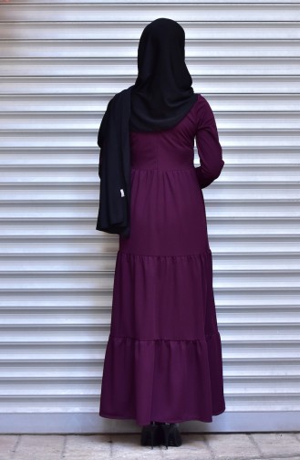 فستان مُزين بأزرار 1001-03