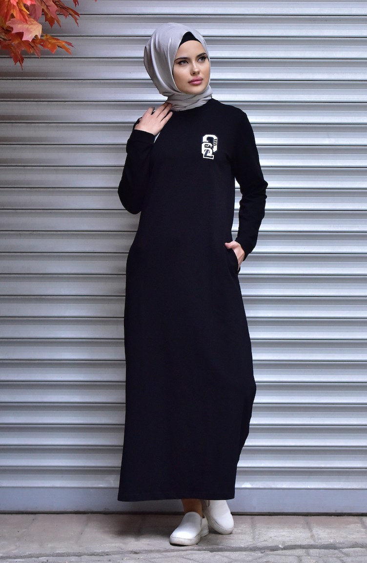 فستان أسود 1509-01 | Sefamerve