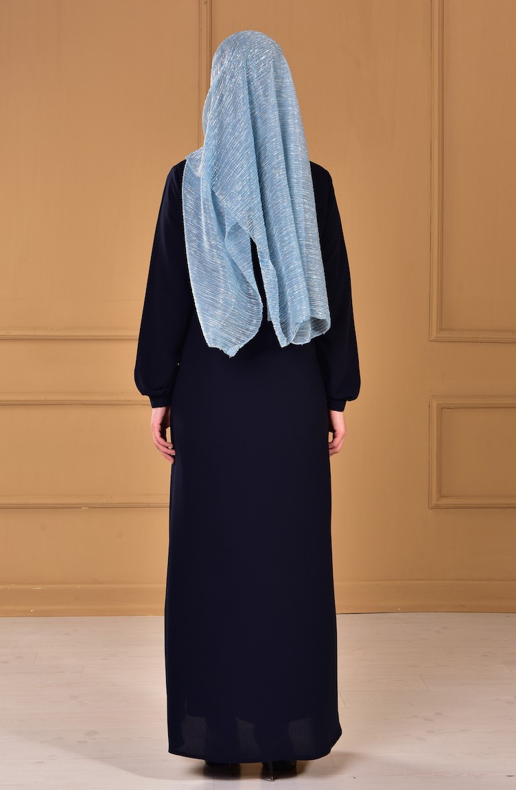 Navy blue abaya clearance online