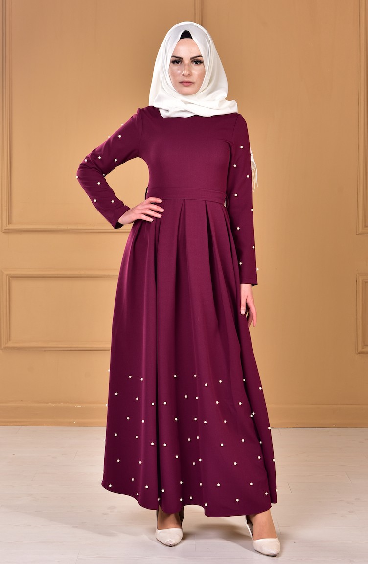 Purple Hijab Dress 2018-03 | Sefamerve