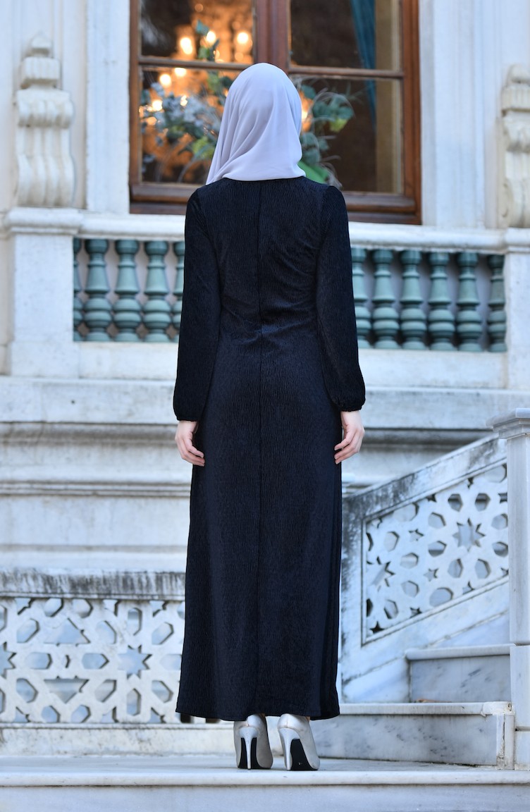 Black Hijab Dress 1599-04 | Sefamerve