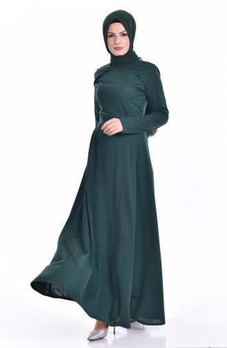 فستان بتصميم مُزين بالؤلؤ 1855-06