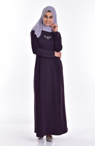 Hijab Kleid mit Halskette  7169-03 Zwetchge 7169-03