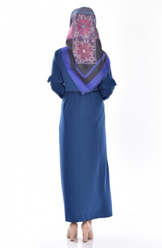 Indigo Hijab Dress 5098-01