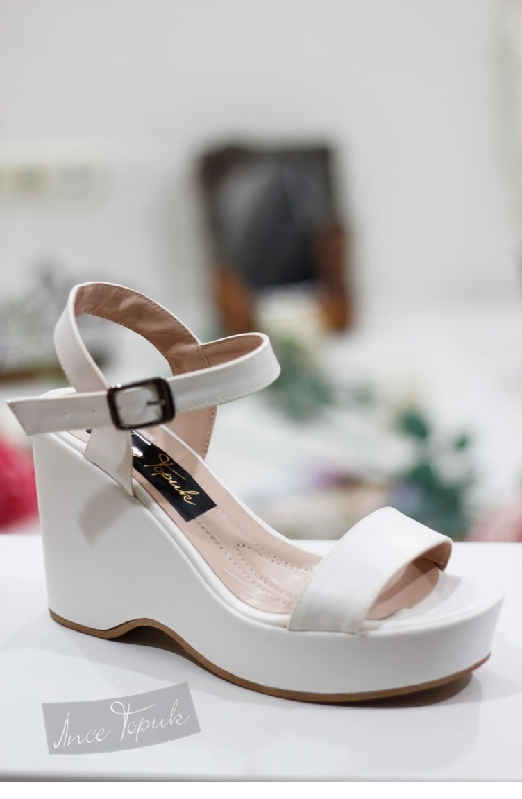 White High-Heel Shoes 8YAZA0102118 | Sefamerve