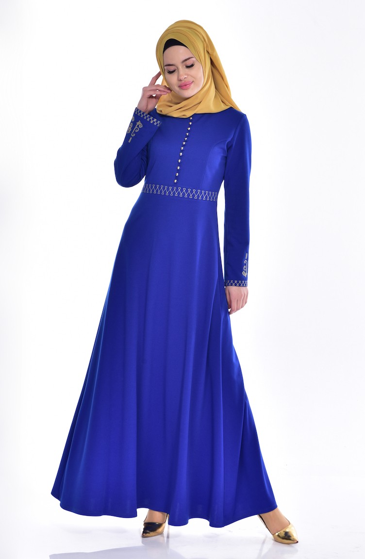 Saxe Hijab Dress 5103-07 | Sefamerve