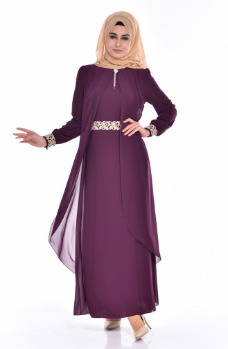Hijab Kleid FY 52221-02 Zwetschge 52221-02