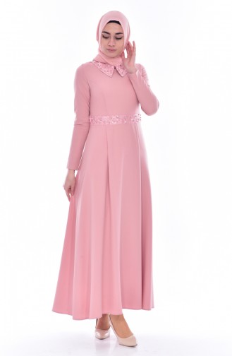 Pink İslamitische Jurk 0035-07