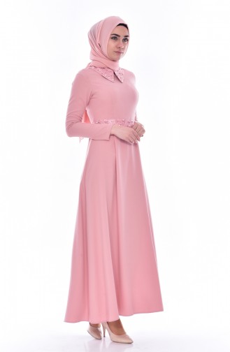 Pink İslamitische Jurk 0035-07