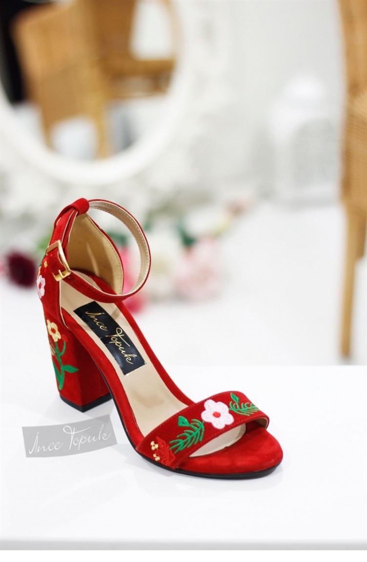 Red High-Heel Shoes 8YAZA0046553 | Sefamerve