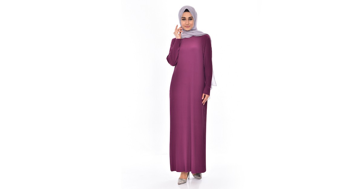 Purple İslamitische Jurk 50844-06