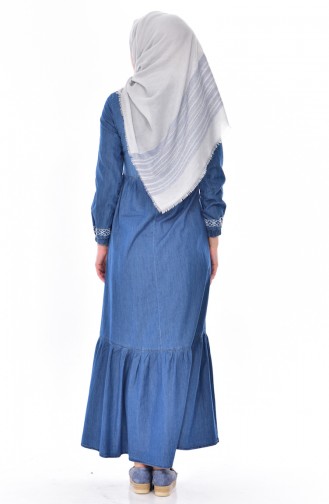 فستان أزرق فاتح 5056-01