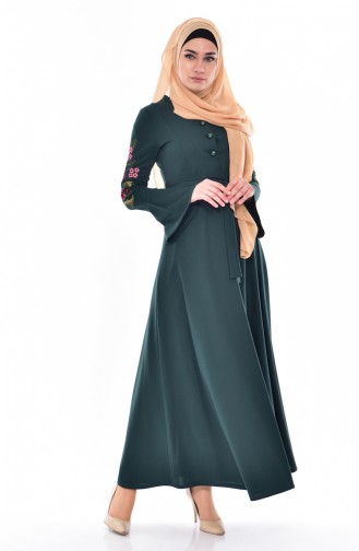 Smaragdgrün Hijab Kleider 2011-08