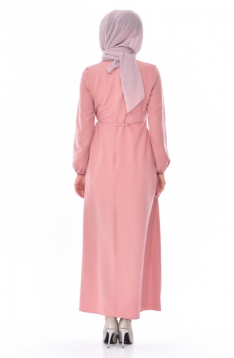 Dusty Rose Hijab Dress 4407-09