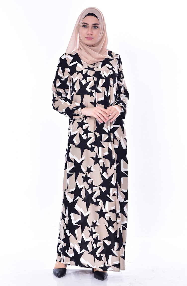 Mink Hijab Dress 5033-05 | Sefamerve