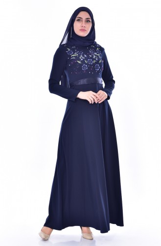 Robe Hijab Bleu Marine 3319-03