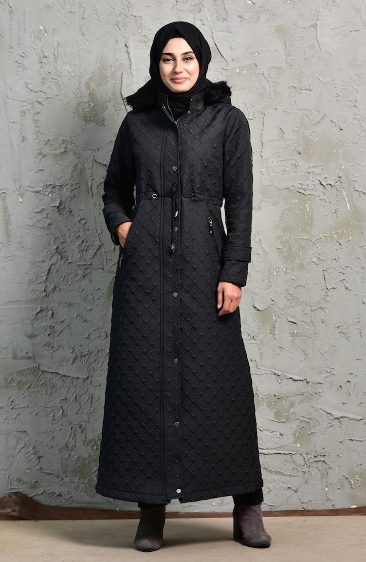 Black Winter Coat 1132-01 | Sefamerve