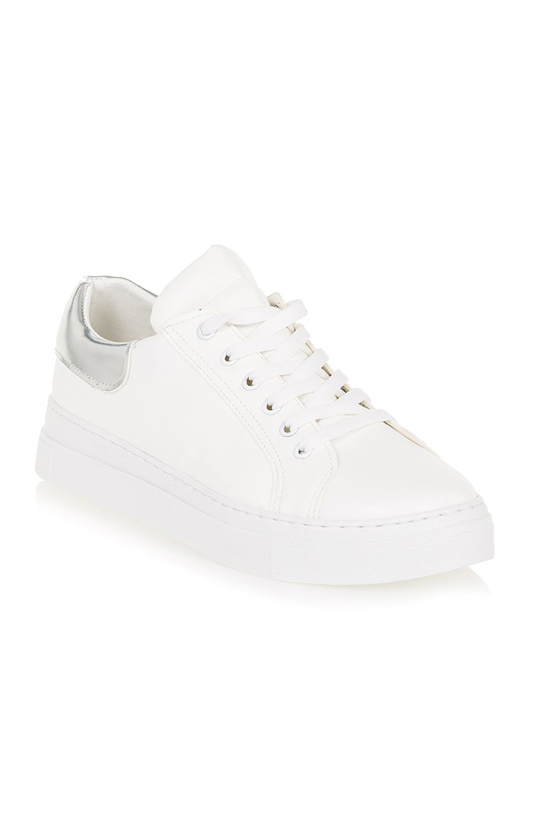 حذاء رياضي نسائي 50032-01 لون أبيض و فضي 50032-01 | Sefamerve