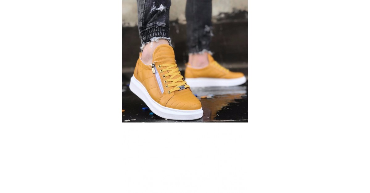 Wagoon Hardal Sarısı Cilt Erkek Günlük Ayakkabı | Sefamerve
