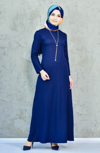فستان أزرق كحلي 4082-03