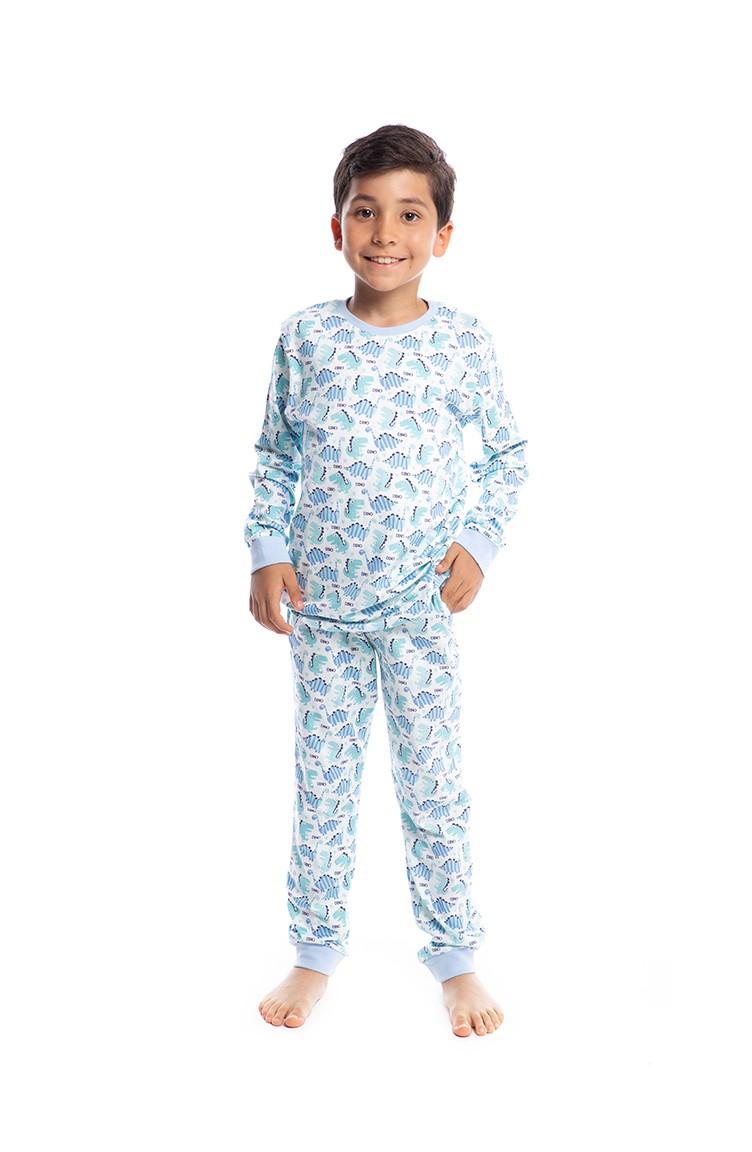 Ensemble Pyjama Pour Enfants Garçon B1809 Bleu 1809 | Sefamerve