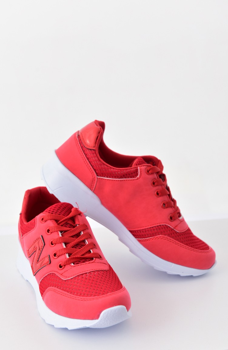 Bayan Spor Ayakkabı 0776 Kırmızı | Sefamerve