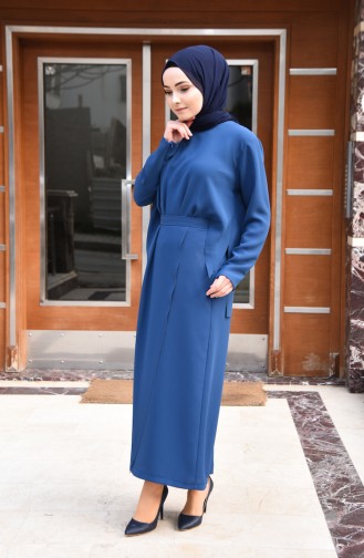 Indigo Hijab Kleider 0197-03