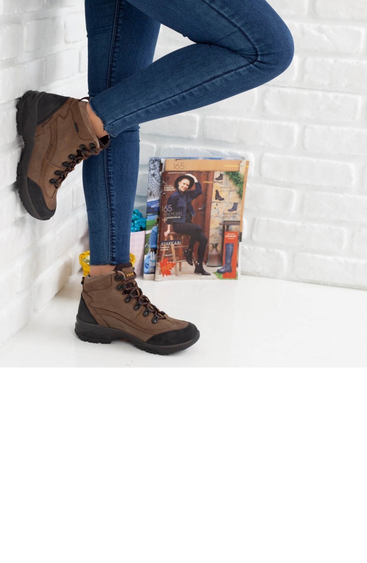 Khaki Boots-booties 192KGRY00015236 | Sefamerve