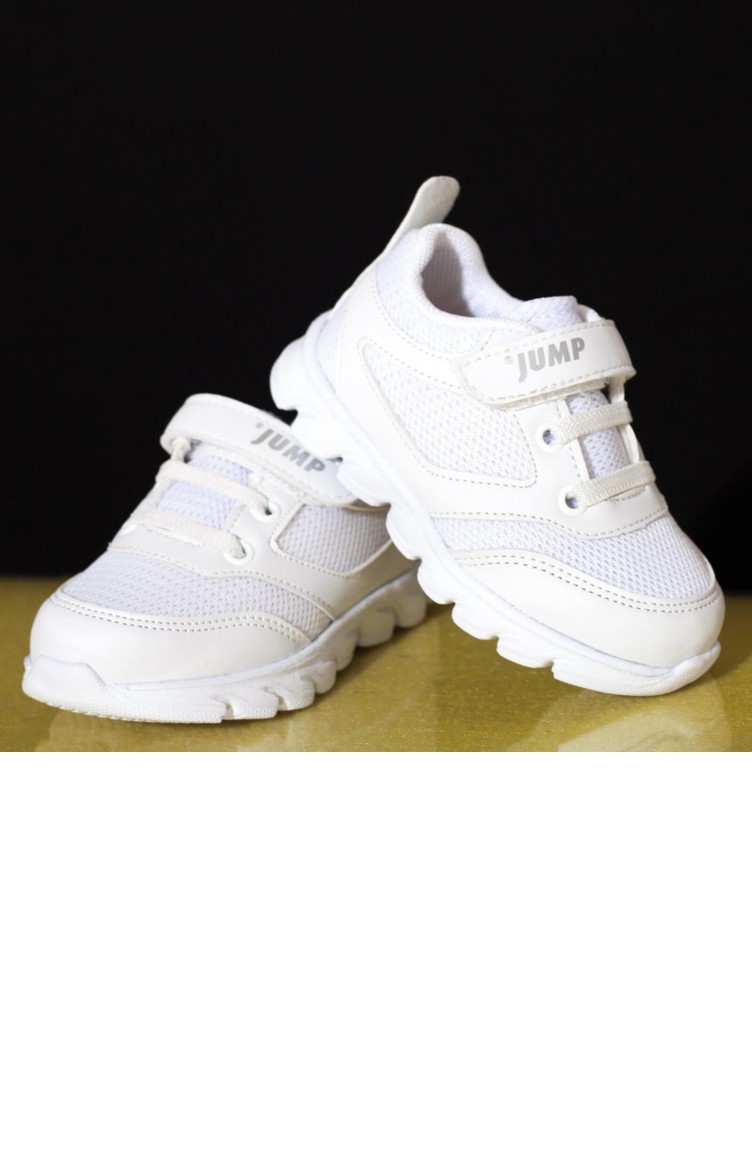 جمب حذاء رياضي للأطفال A19Byjmp0001002 لون أبيض نسيج 19BYJMP0001002 |  Sefamerve