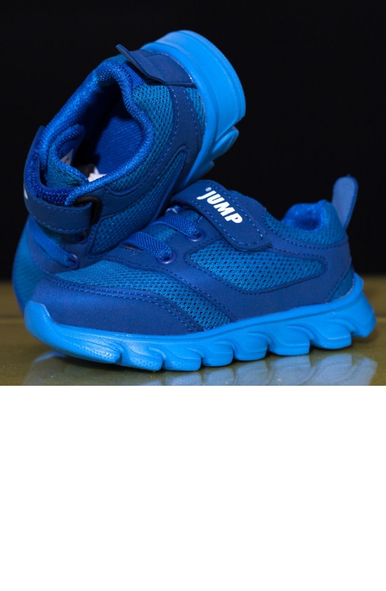 جمب حذاء رياضي للأطفال A19Byjmp0001557 لون أزرق و أزرق فاتح نسيج  19BYJMP0001557 | Sefamerve