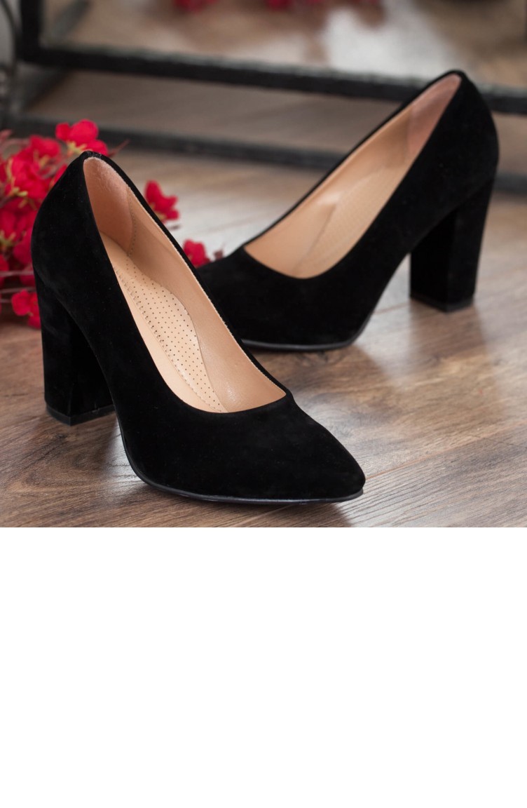 Kadın Topuklu Ayakkabı A172Yakt0002035 Siyah Süet | Sefamerve